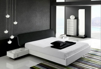 Дизайн интерьера в черно-белых цветах 