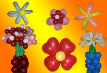 Цветы из шаров своими руками