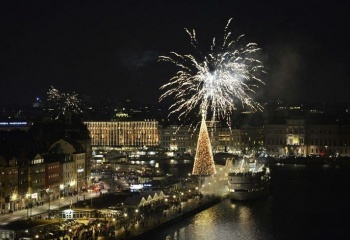 Канун Нового года на главной площади города