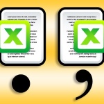 Как в Excel заменить точку на запятую